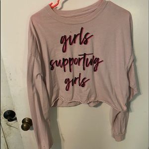 Long sleeved crop top